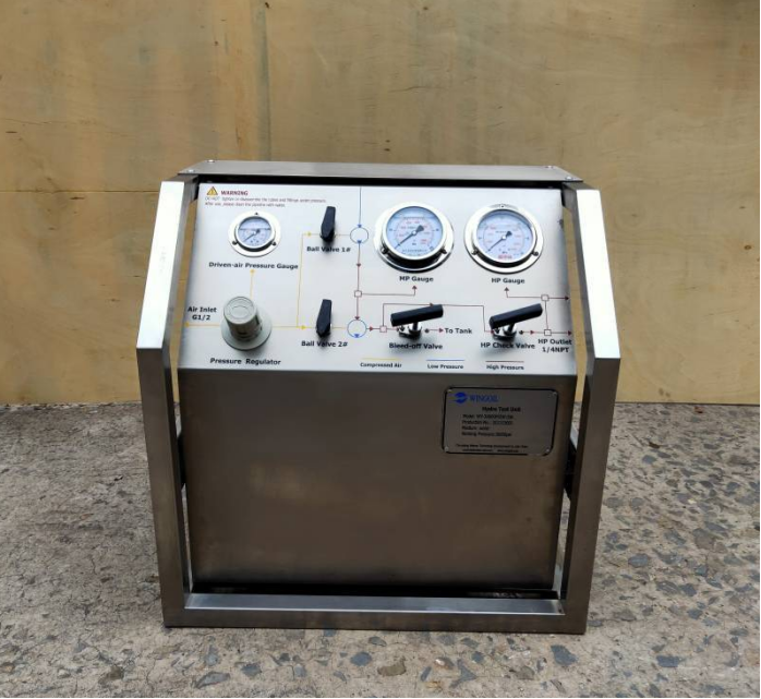 30000PSI Portable Hydro Test Pump Unit With Chart Recorder to Nigeria