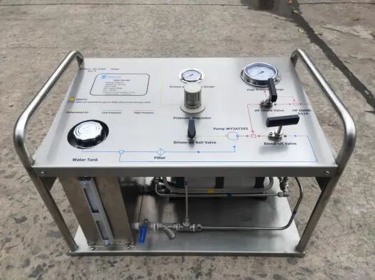 30000psi hydro test unit equipped with 10m high-pressure hose