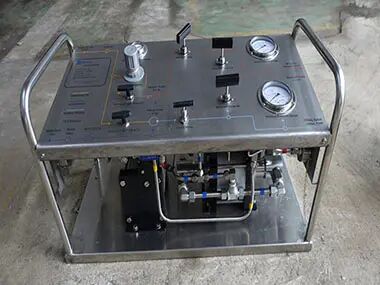 10000psi hydro test unit with the data acquisition system