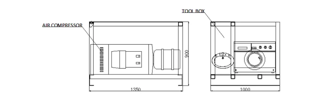 Hose Pressure Testing Equipment Air Compressor Skid