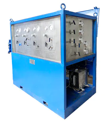 Gas And Liquid Pressure Testing Skid Burst Pressure Test Equipment