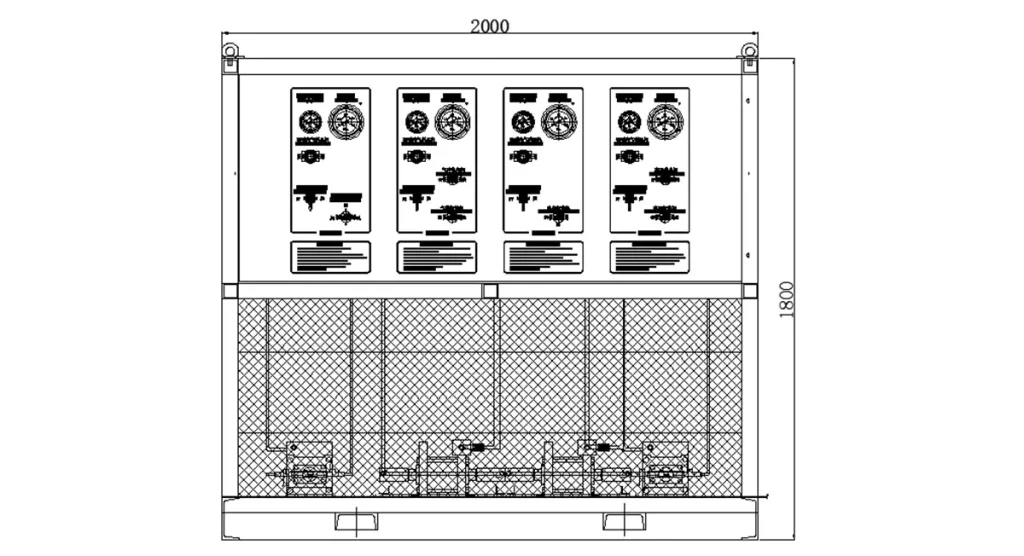 Gas And Liquid Pressure Testing Skid Burst Pressure Test Equipment