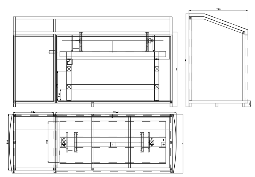 Technical layout drawing