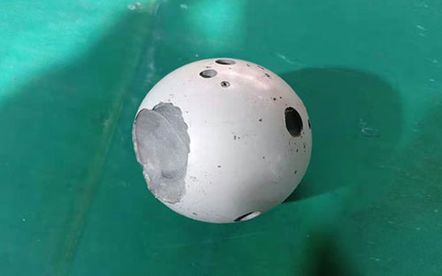 Solution preparation and appearance of acid-resistant soluble ball