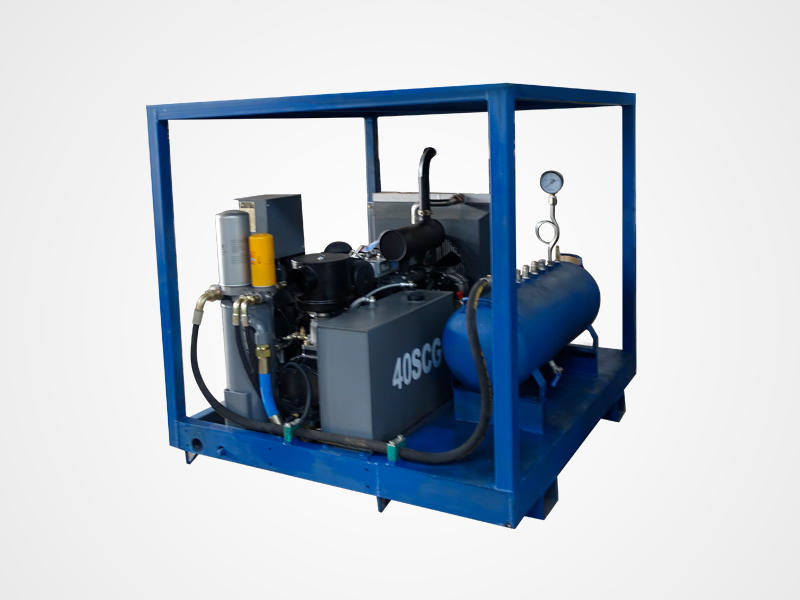Diesel Engined Air Compressor-Pipe-Pressure Testing Equipment.