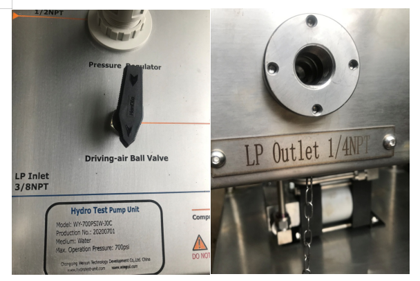 Hydrostatic Test Pump