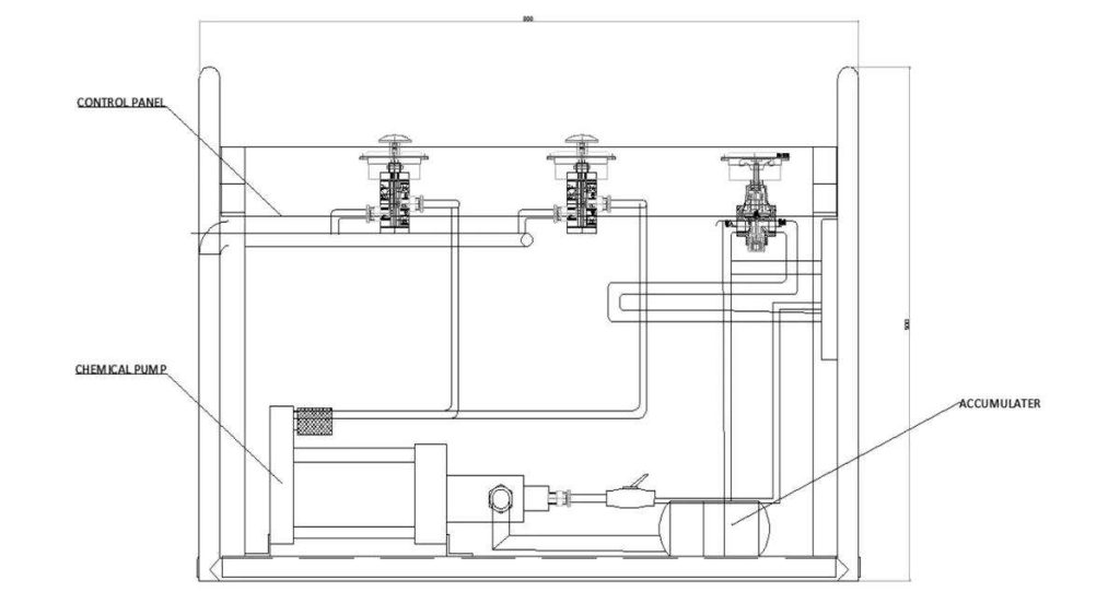 The structure of pressure test pump