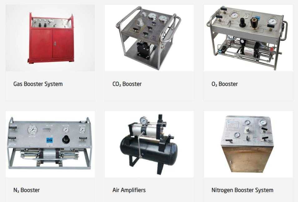 different types of gas booster pump