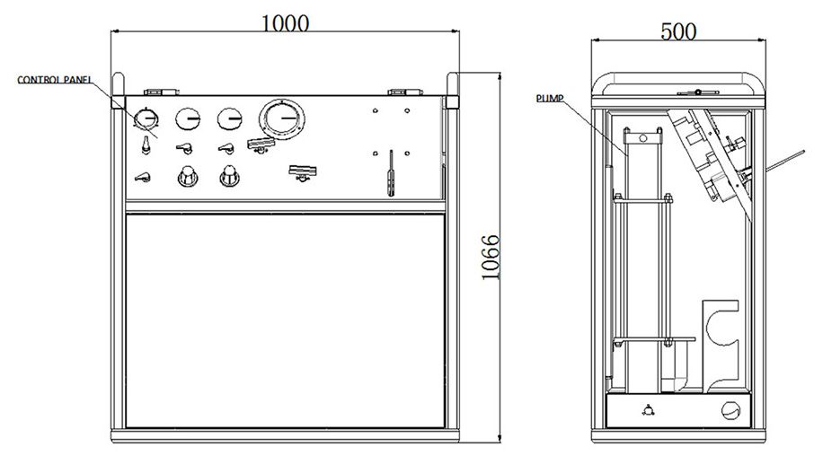 booster pump general layout drawing