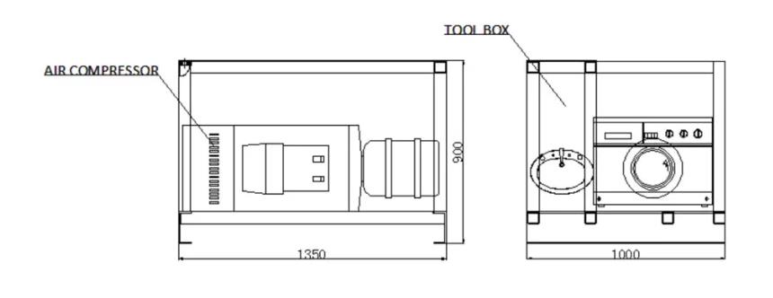 air compressor skid layout