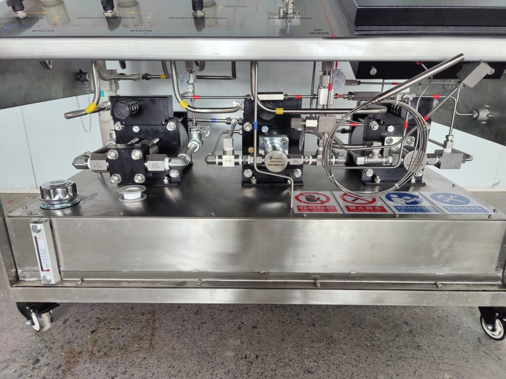 Portable Hydro Test Pump Unit with Chart Recorder - Front View
