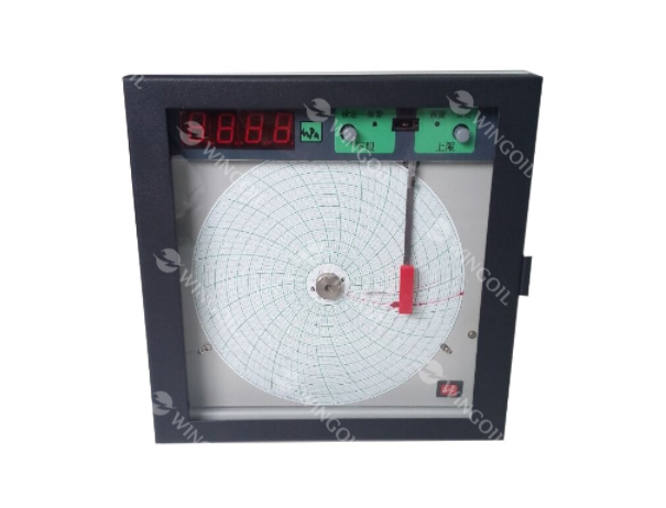 wingoil machanical circular paper chart recorder