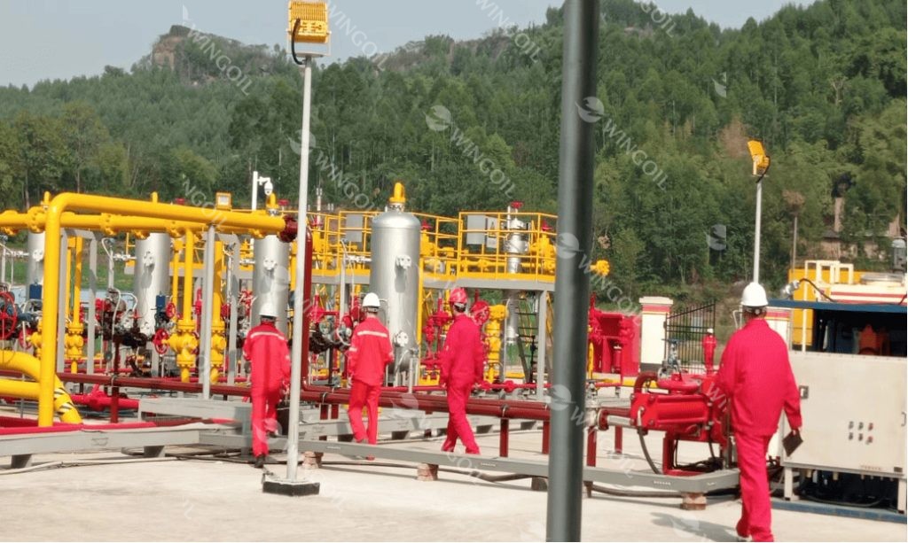 oilfield company conducts of multiphase pump system