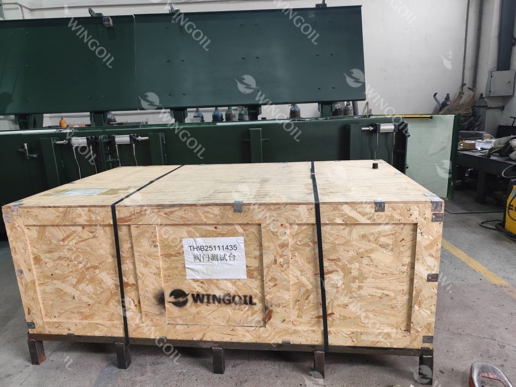 A Second Order of 375bar Vertical Valve Test Bench Exported to Russia 2