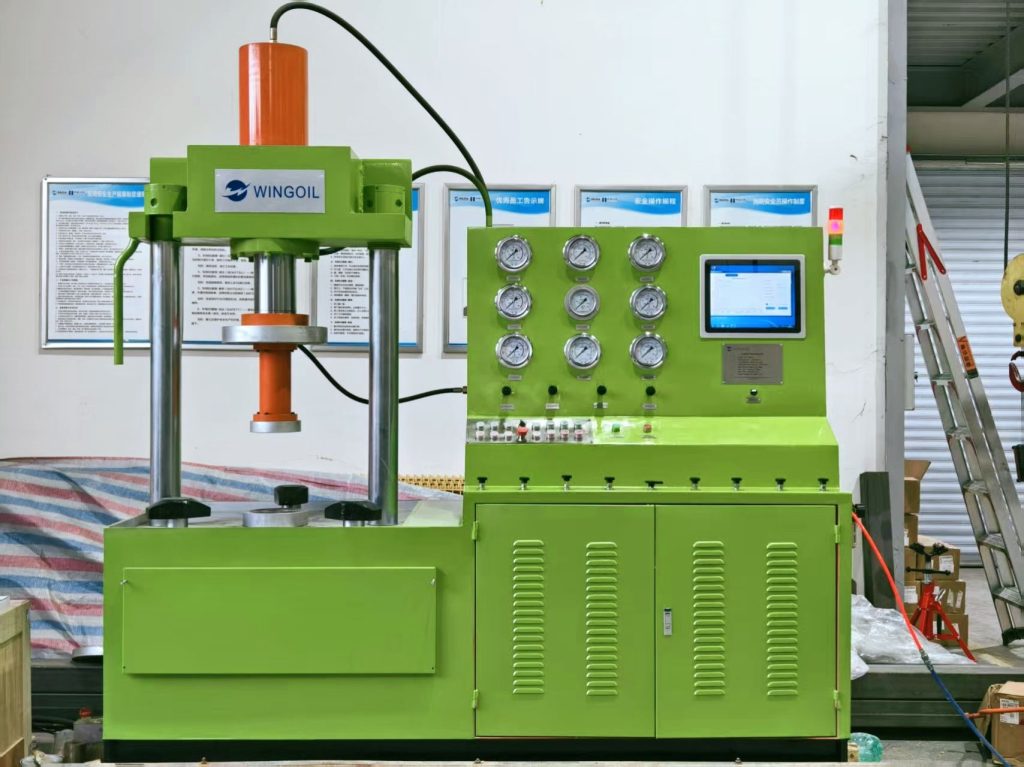 A Second Order of 375bar Vertical Valve Test Bench Exported to Russia 4