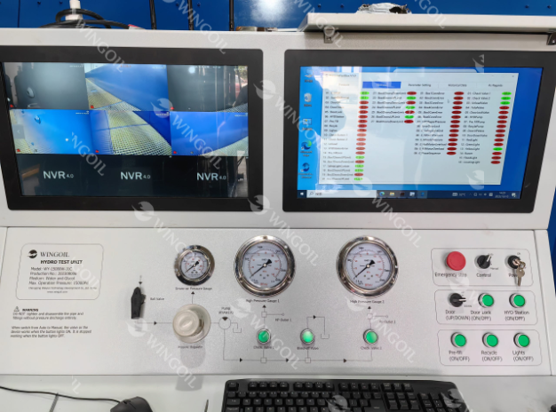 how to operate pressure testing bay