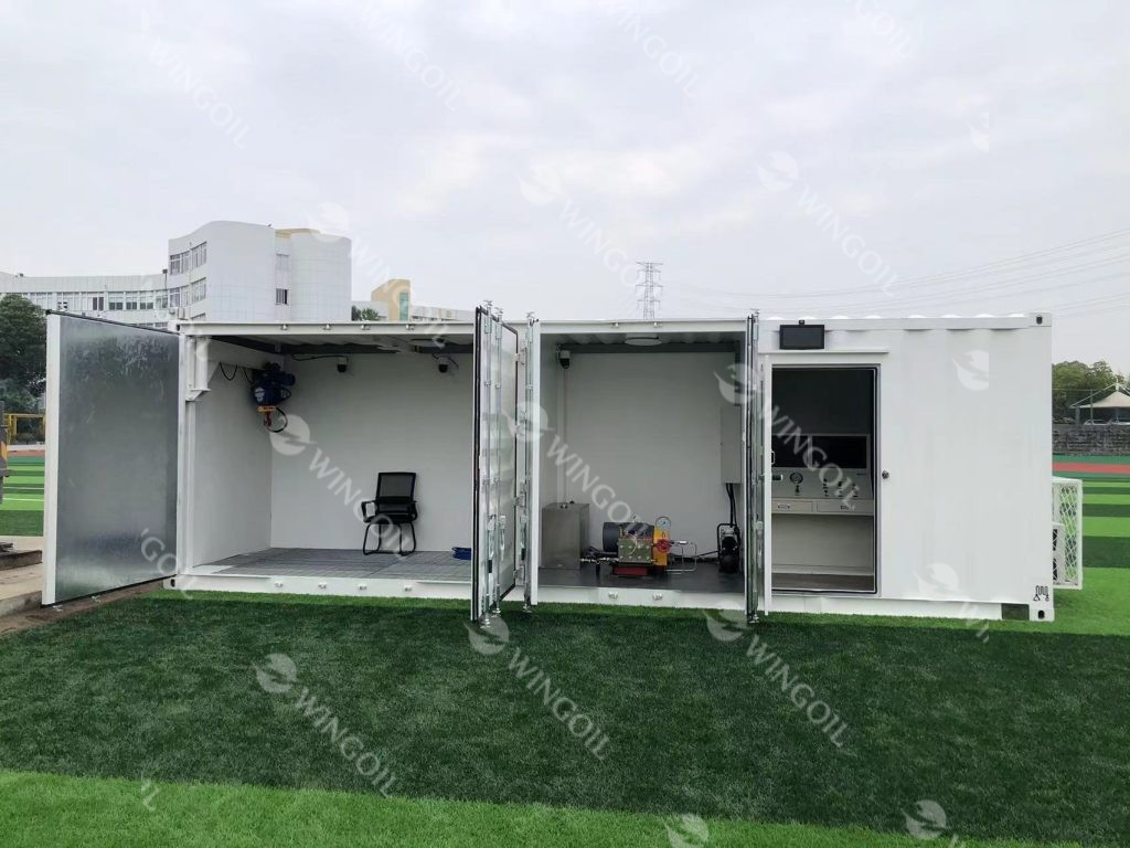 Pressure Test Container On site Internal View