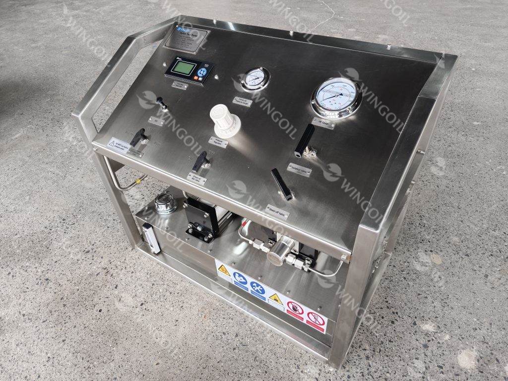 Portable Hydro Test Pump Unit with Built in Paperless Recorder 2 Wingoil
