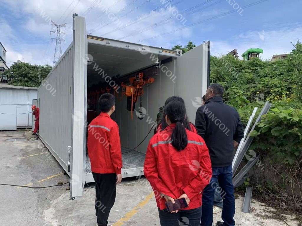 Wingoil's Explosion-proof Pressure Testbay Box Presented to Australian Client