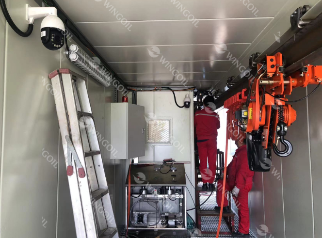 containerized pressure testbay