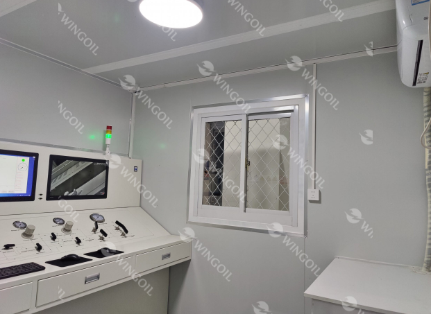 wingoil containerized pressure test bay
