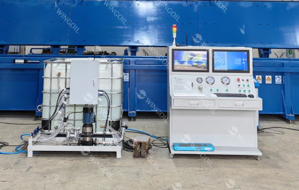 wingoil pressure testbay box for downhole tool testing
