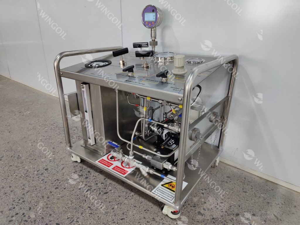 Pneumatic Hydrostatic Test Pump Unit with Digital Pressure Gauge 2