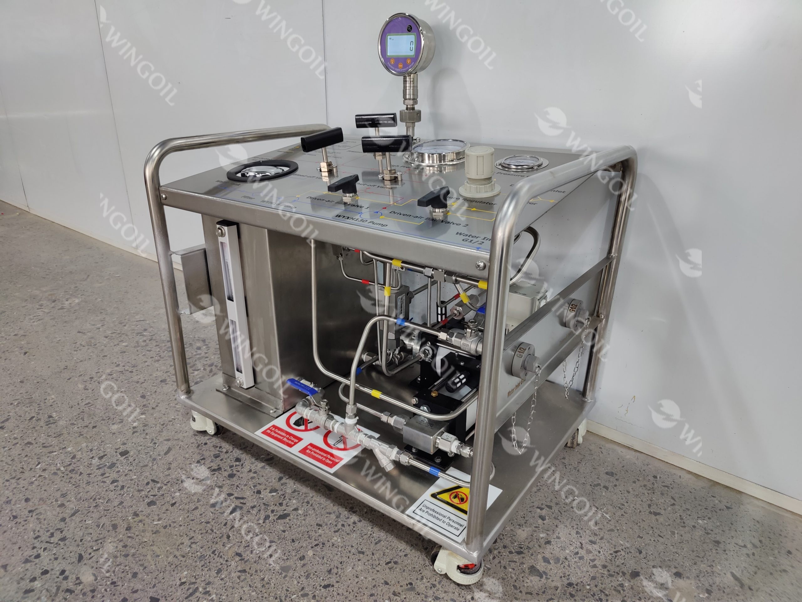Pneumatic Hydrostatic Test Pump Unit with Digital Pressure Gauge 2