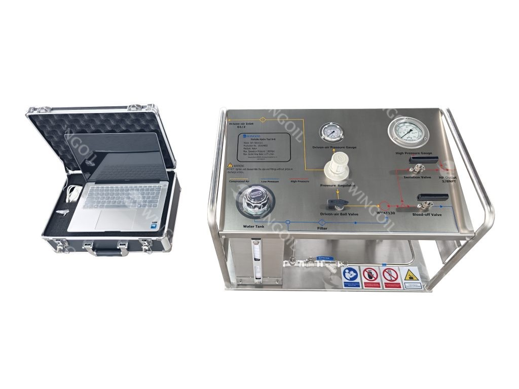 Hydro Test Pump with Data Acquisition System
