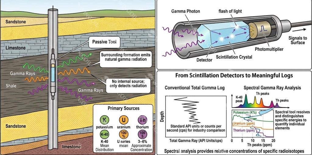 How Gamma Ray Tools Work in Well Logging